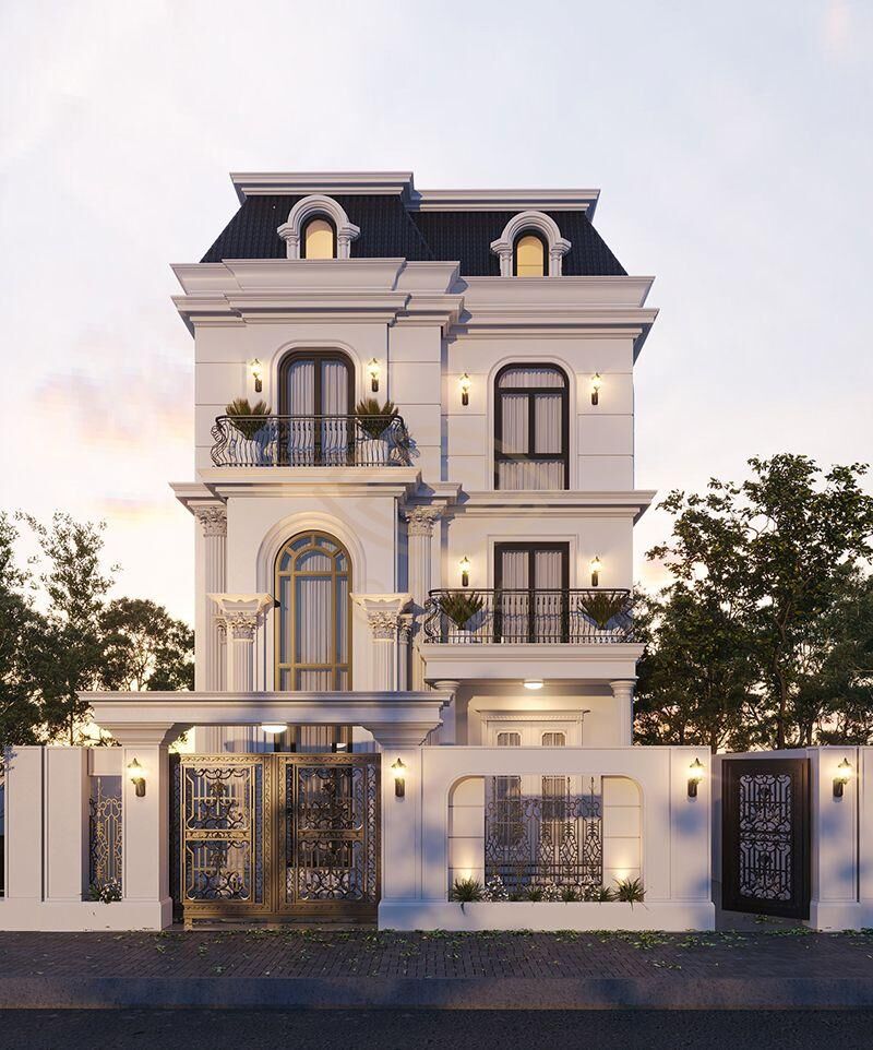 Kiến trúc biệt thự Tân cổ điển - Xu hướng thiết kế 2022