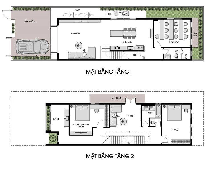 Mẫu thiết kế nhà 2 tầng đẹp năm 2023