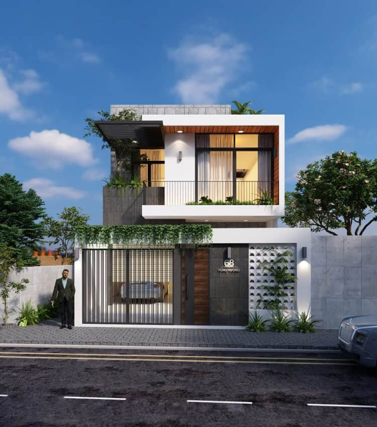 Mẫu thiết kế nhà 2 tầng đẹp năm 2023