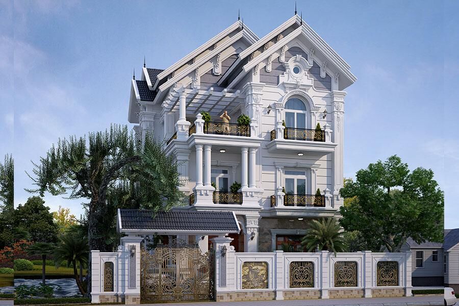 Kiến trúc biệt thự Tân cổ điển - Xu hướng thiết kế 2022